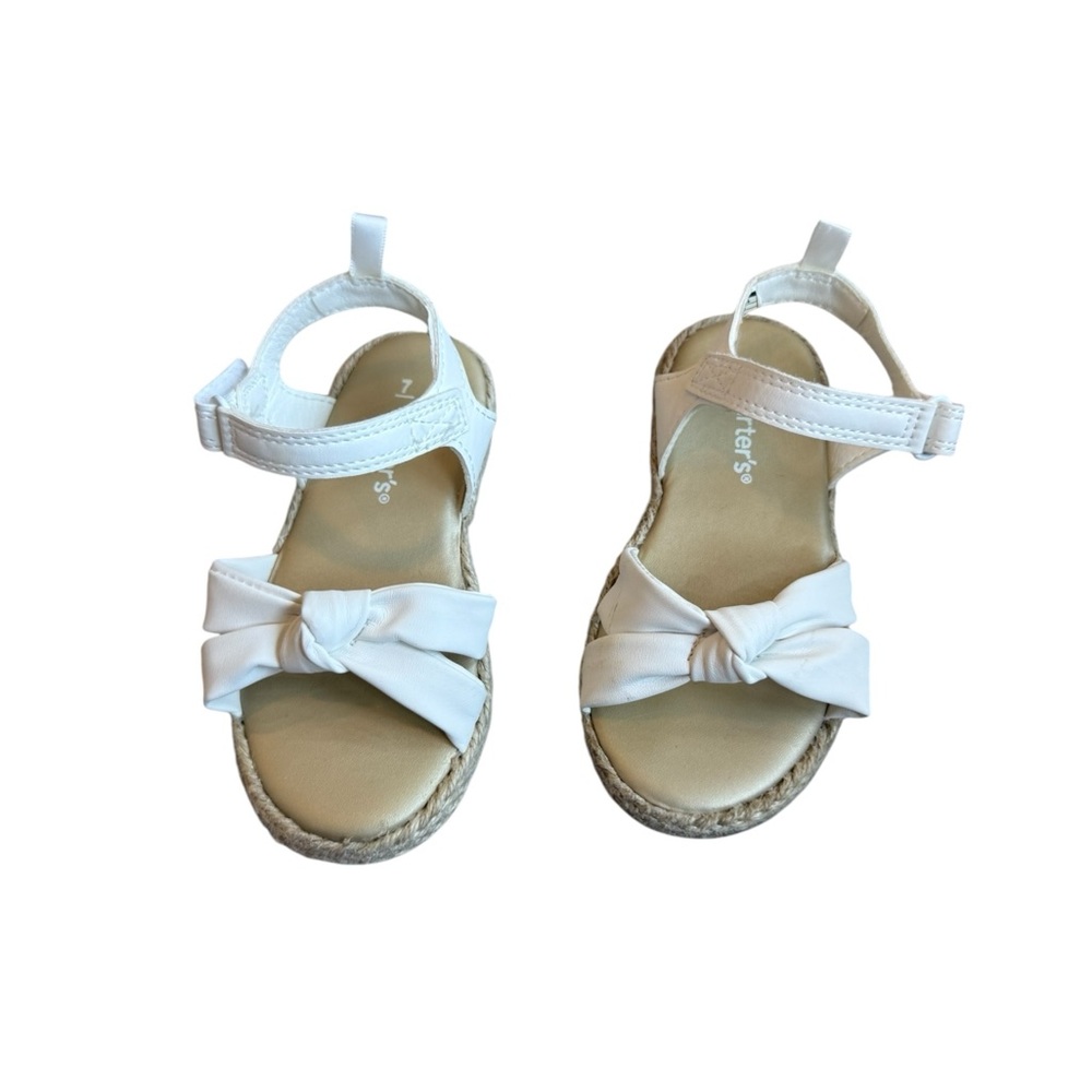 Carter's White Bow Sandals